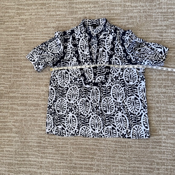 Ann Taylor Split Neck Blouse - Picture 3 of 4